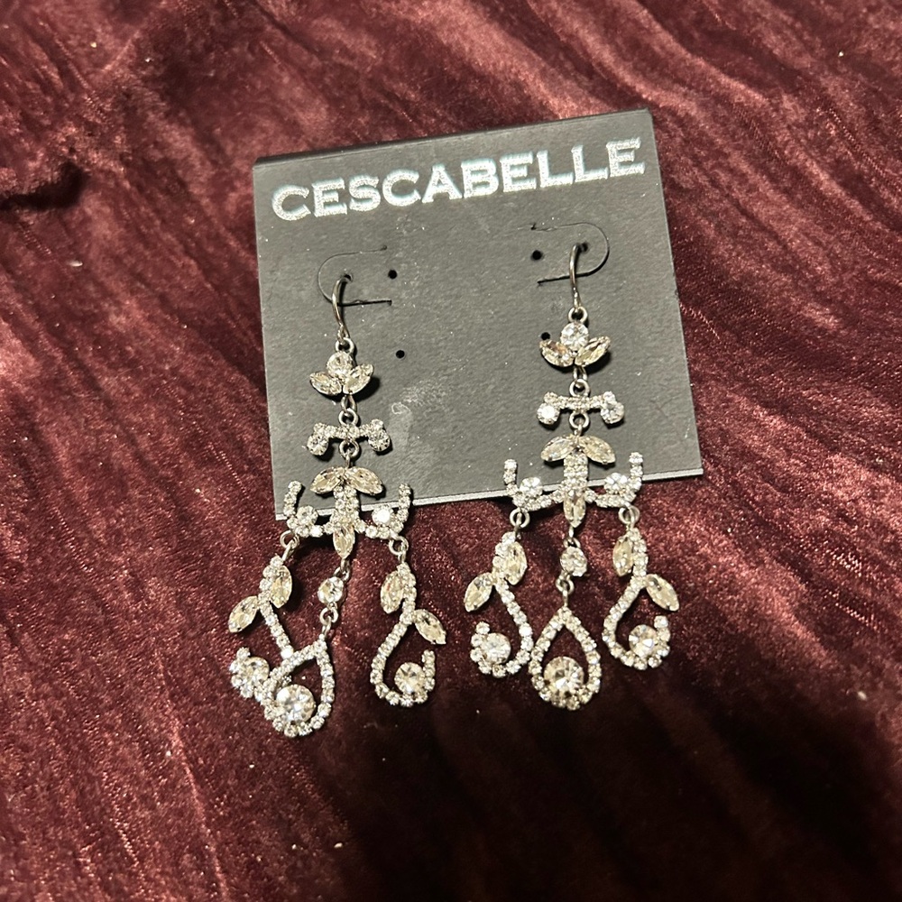 Rhinestone Dangle Earrings